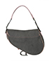Dior Vintage Denim Saddle Bag, back view